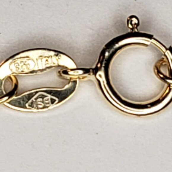 Natural Garnet Heart Pendant Necklace - 10KT - Picture 6 of 8